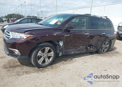 2012 Toyota Highlander Limited V6 из США, поврежденный, VIN 5TDYK3EH6CS083934